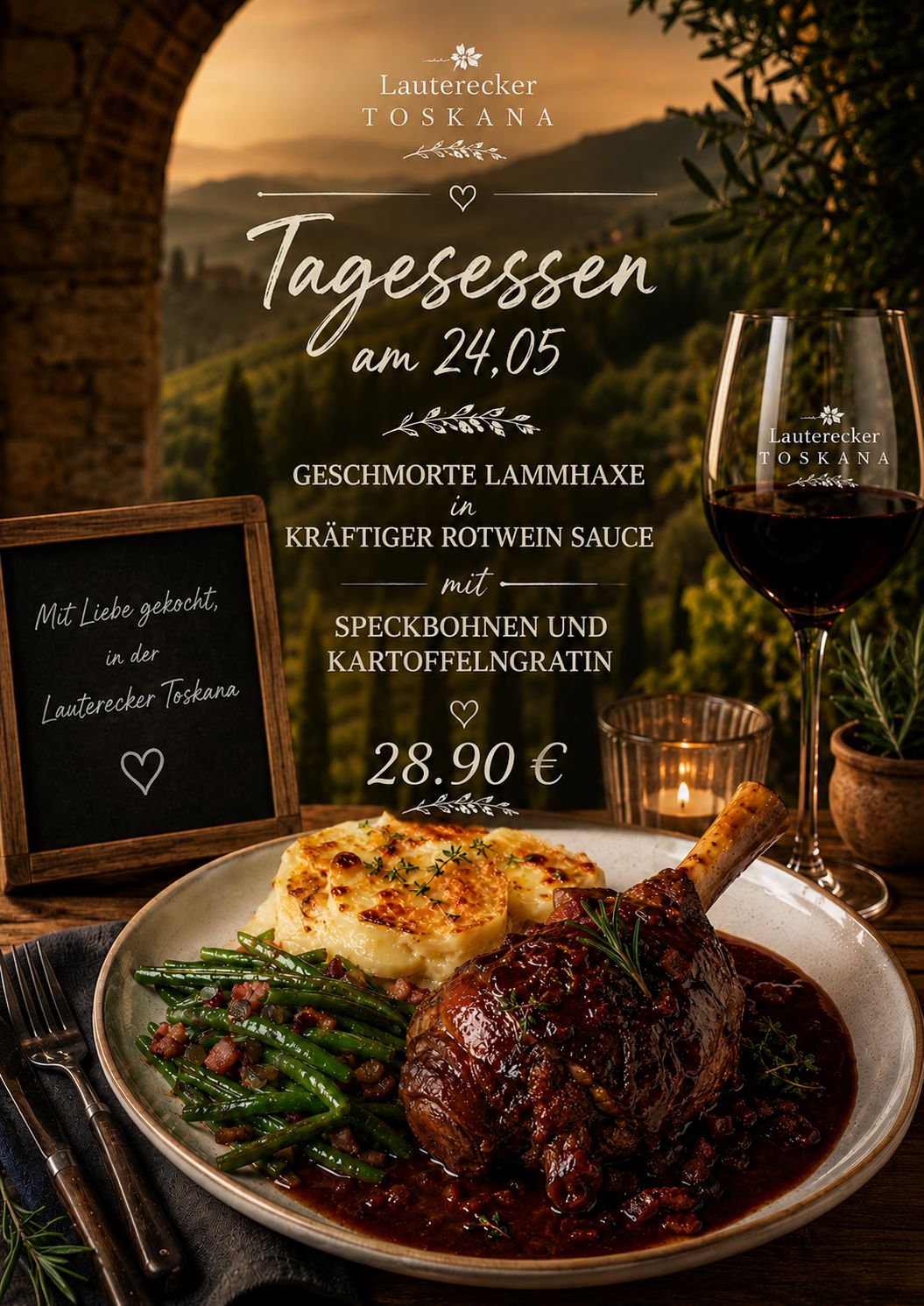 TAGGESESSEN am 24.05.2026