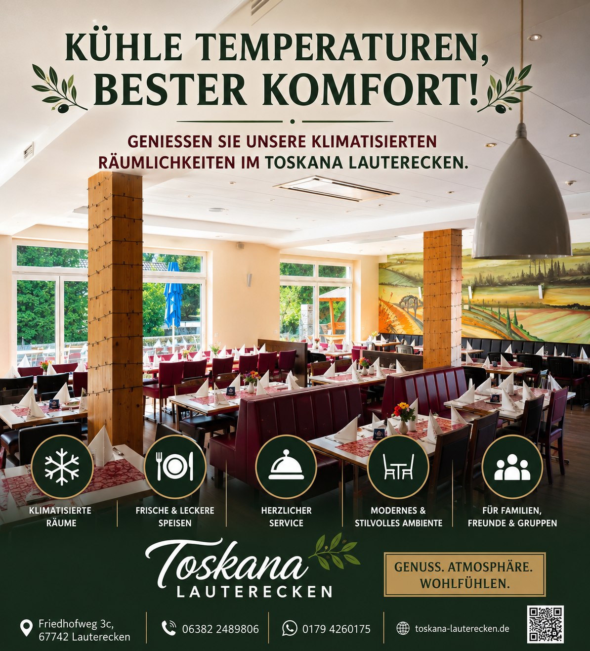 ☀️ Sommergenuss im klimatisierten Restaurant!